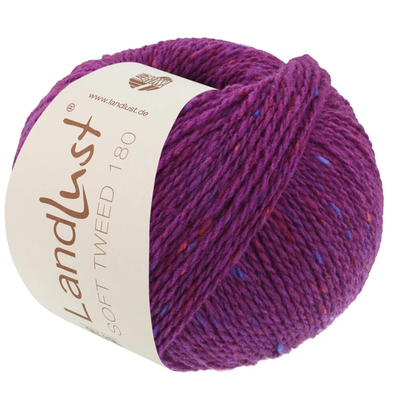 Lana Grossa Landlust Soft Tweed 180 133 Violet chiné