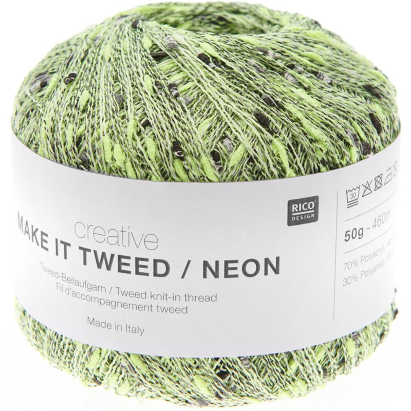 Rico Design Creative Make it tweed/Neon 001 Jaune