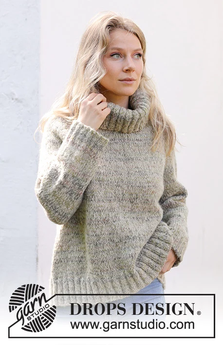 243-21 Hidden Forest Sweater by DROPS Design