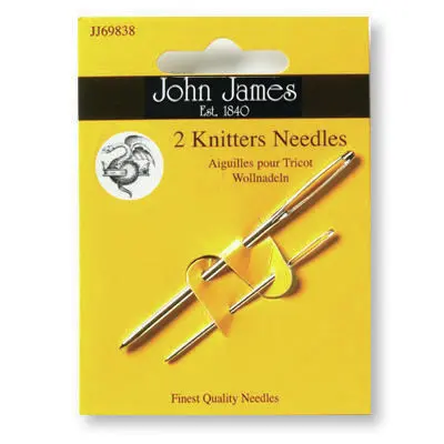 Aiguilles à tricoter John James taille 14/18 (2 aiguilles)