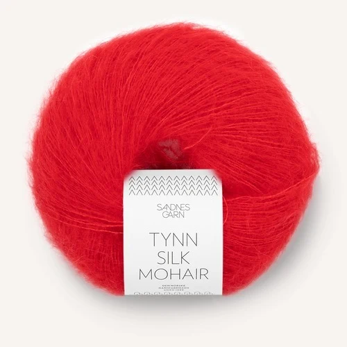 Sandnes Tynn Silk Mohair 4018 Scarlet Red