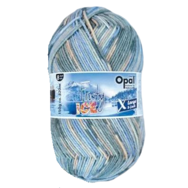 Opal XLarge Frosty Ice 8-ply 55 Eiskaltes Wasser