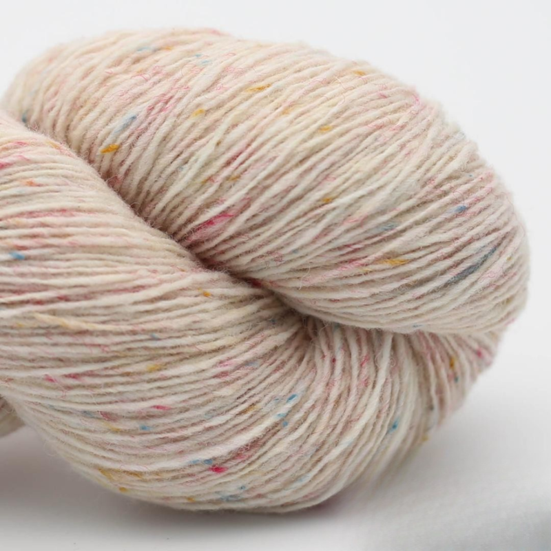 BC Garn Loch Lomond Lace GOTS 30 Confetti blanc