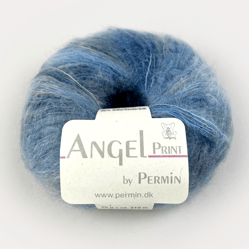 Permin Angel print 58 Doré/Bleu