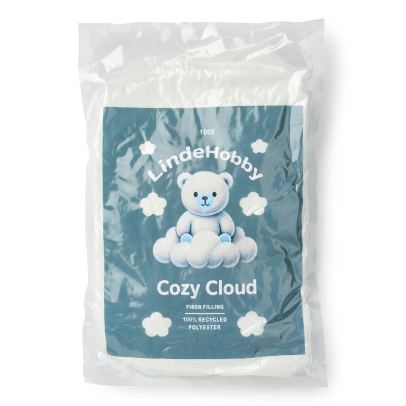 LindeHobby Cozy Cloud Ouate de Remplissage Recyclée 100 g