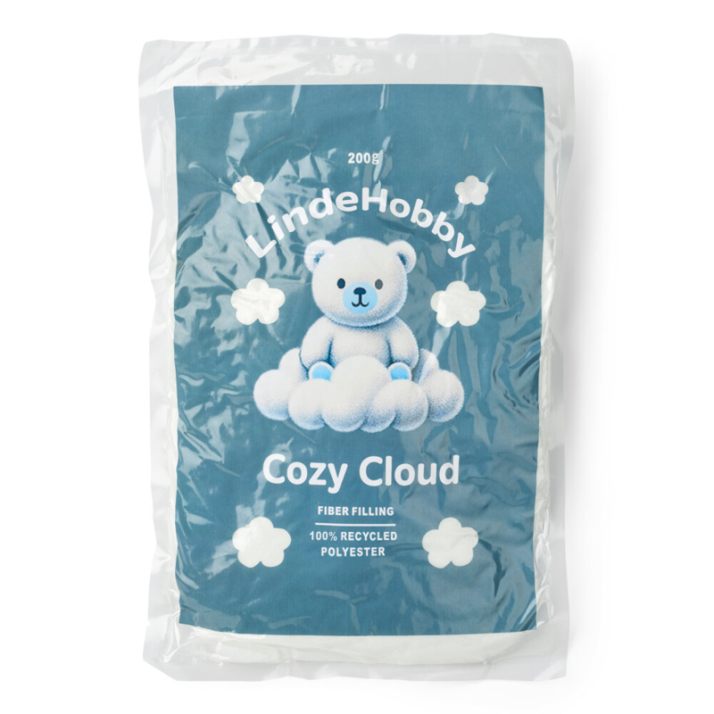 LindeHobby Cozy Cloud Ouate de Remplissage Recyclée 200 g