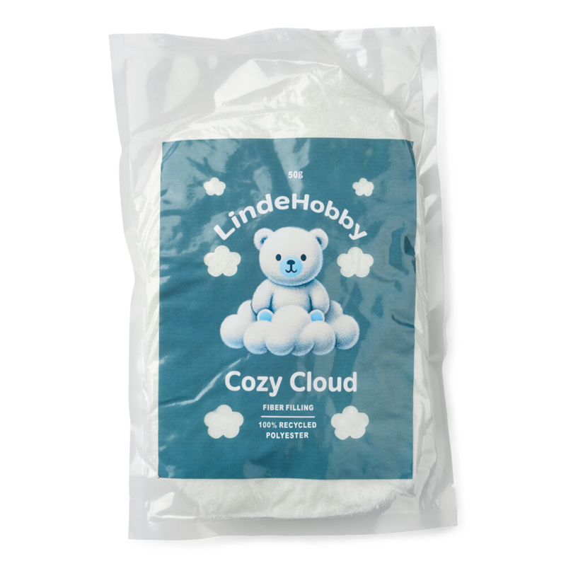 LindeHobby Cozy Cloud Ouate de Remplissage Recyclée 50 g