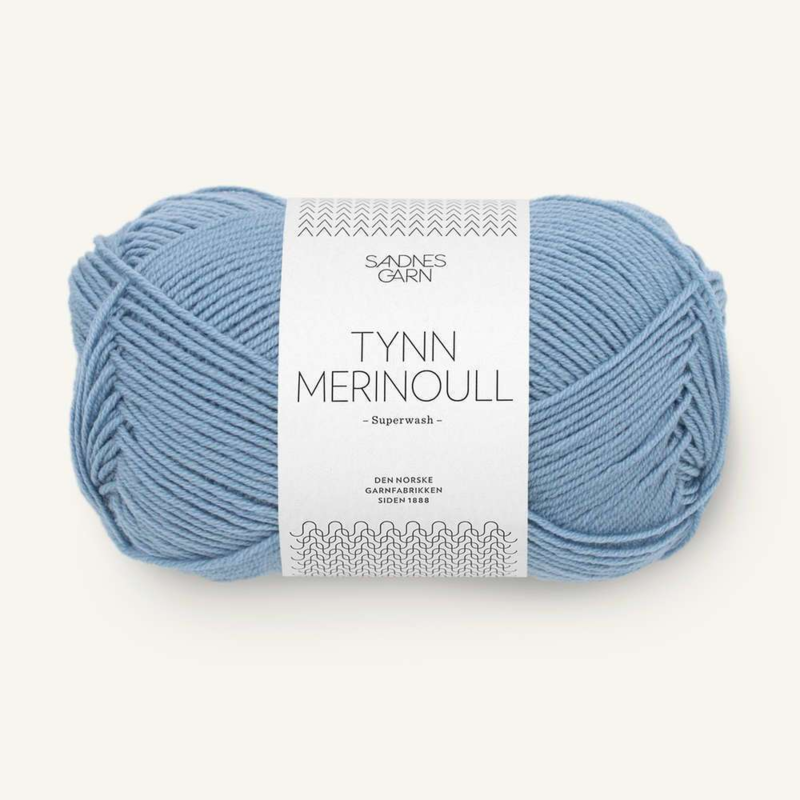 Sandnes Tynn Merinoull 6032 Hortensia Bleue