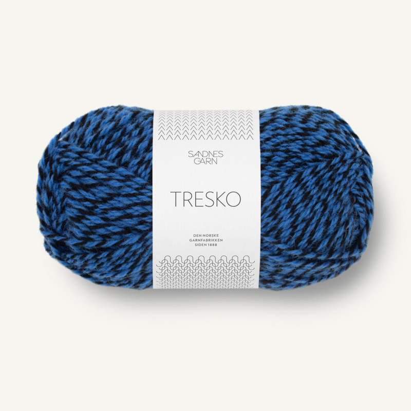 Sandnes Tresko 6080 Bleu/Noir