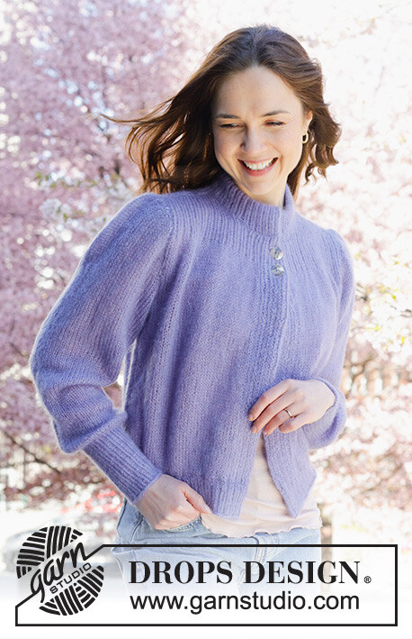 250-30 Violet Falls Cardigan by DROPS Design