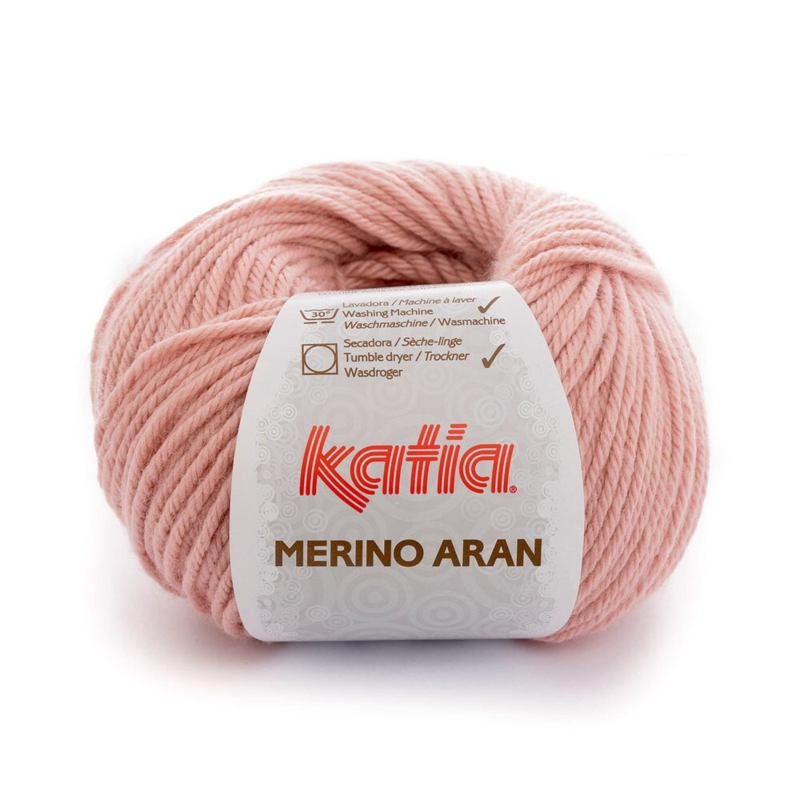 Katia Merino Aran 083 Rose moyen poussiéreux