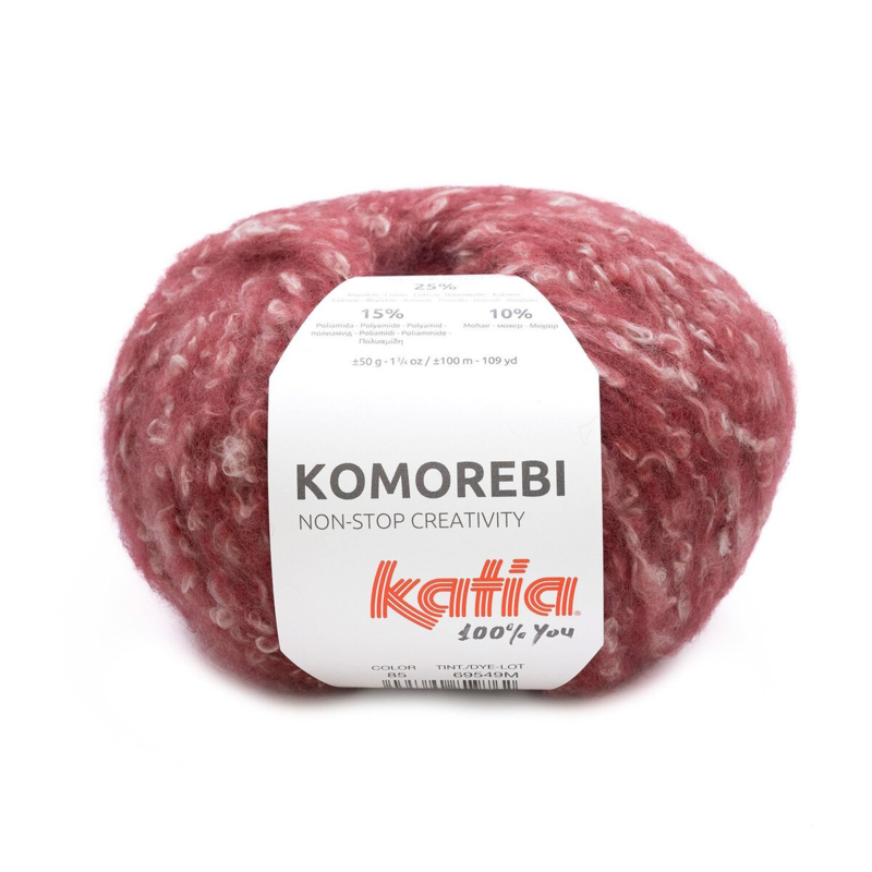 Katia Komorebi 85 Rouge framboise