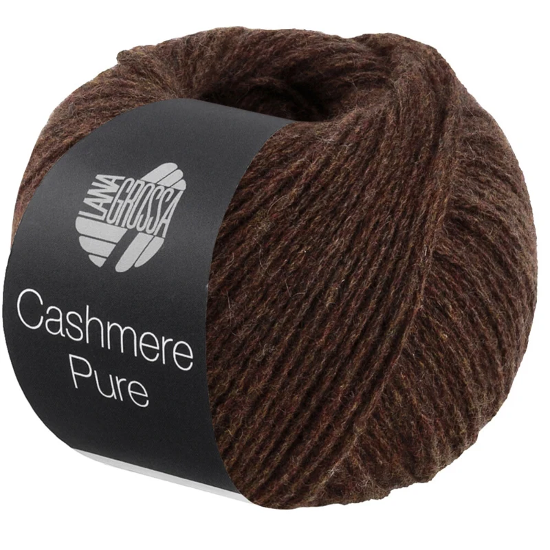 Lana Grossa Cashmere Pure 37 Brun foncé