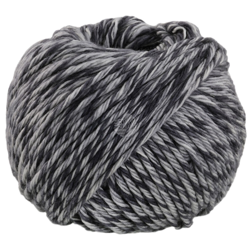 Lana Grossa Vintage Chunky 13 Gris clair/Gris foncé