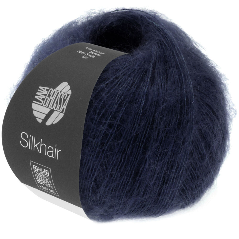 Lana Grossa Silkhair 027 Bleu Nuit