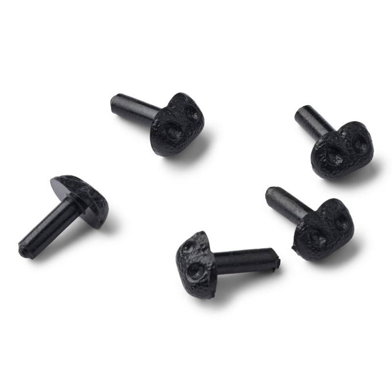 HobbyArts Nez de Sécurité, Noir 5 pcs 8 mm