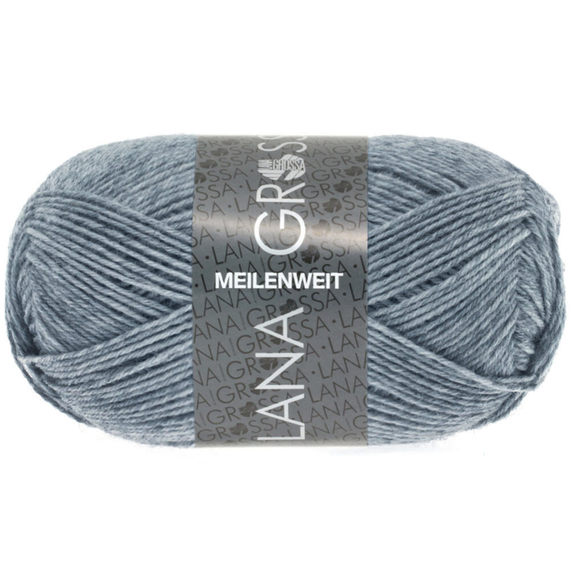 Lana Grossa Meilenweit 50 1302 Jean/Gris chiné