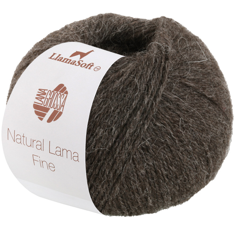 Lana Grossa Natural Lama Fine 115 Marron noir