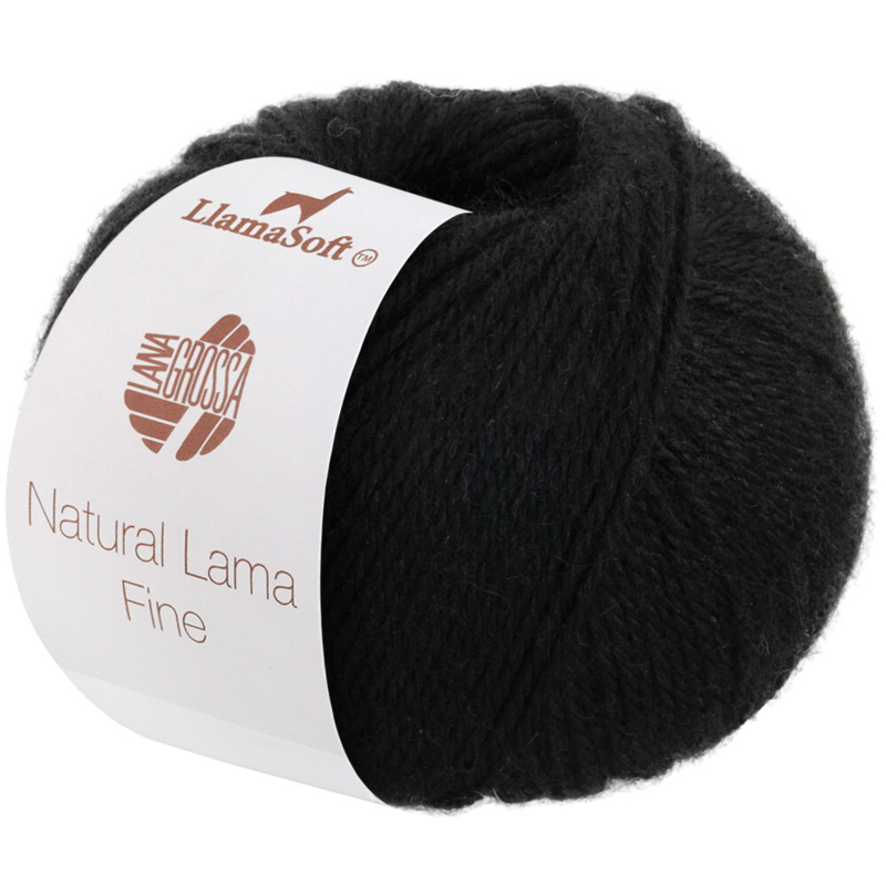 Lana Grossa Natural Lama Fine 108 Noir