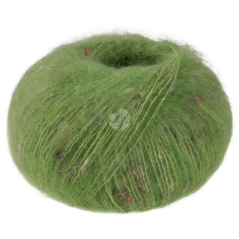 Lana Grossa Natural Superkid Tweed 633 Vert pomme