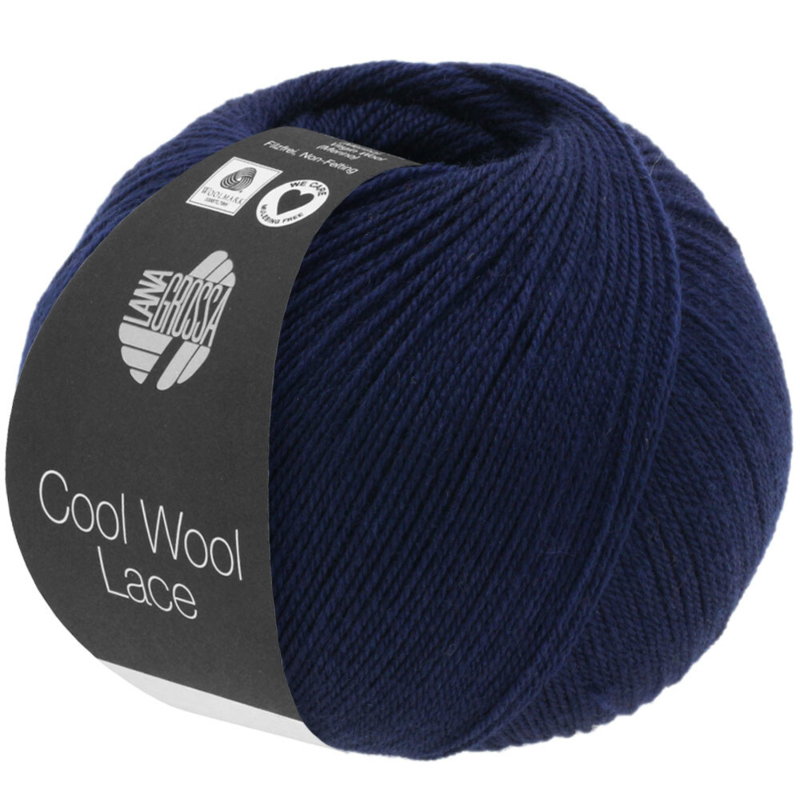 Lana Grossa Cool Wool Lace 23 Bleu Nuit