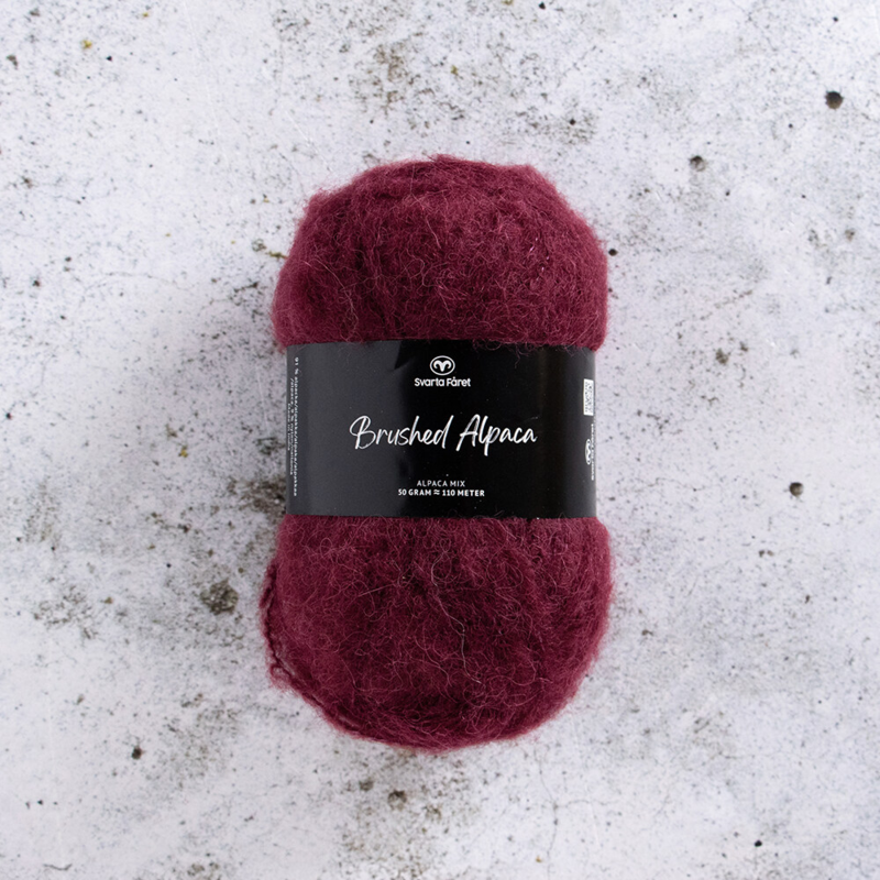 Svarta Fåret Brushed Alpaca 020 Merlot de Minuit