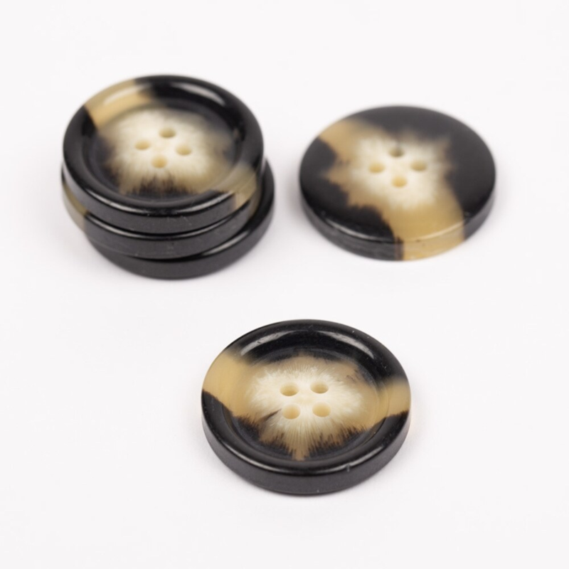 DROPS Imitation Corne (Moka), Bouton, 25 mm (No. 714)