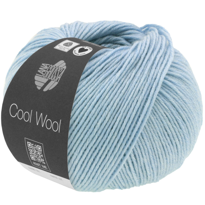 Lana Grossa Cool Wool Mélange 1420 Bleu clair chiné