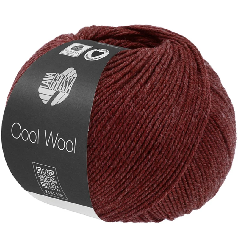 Lana Grossa Cool Wool Mélange 1500 Rouge vin chiné
