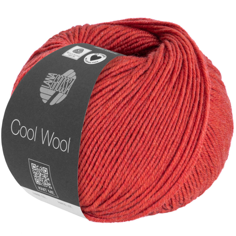 Lana Grossa Cool Wool Mélange 1428 Rouge chiné