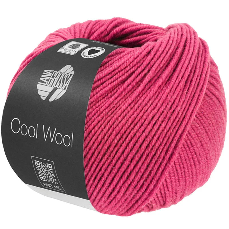 Lana Grossa Cool Wool Mélange 1496 Rose vif chiné
