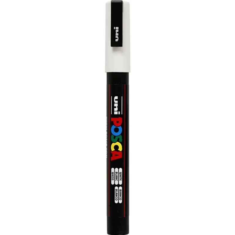 Marqueur Posca, 0,9-1,3 mm, 1 pc. Blanc