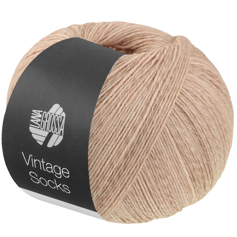 Lana Grossa Vintage Socks 1019 Beige/sable chiné