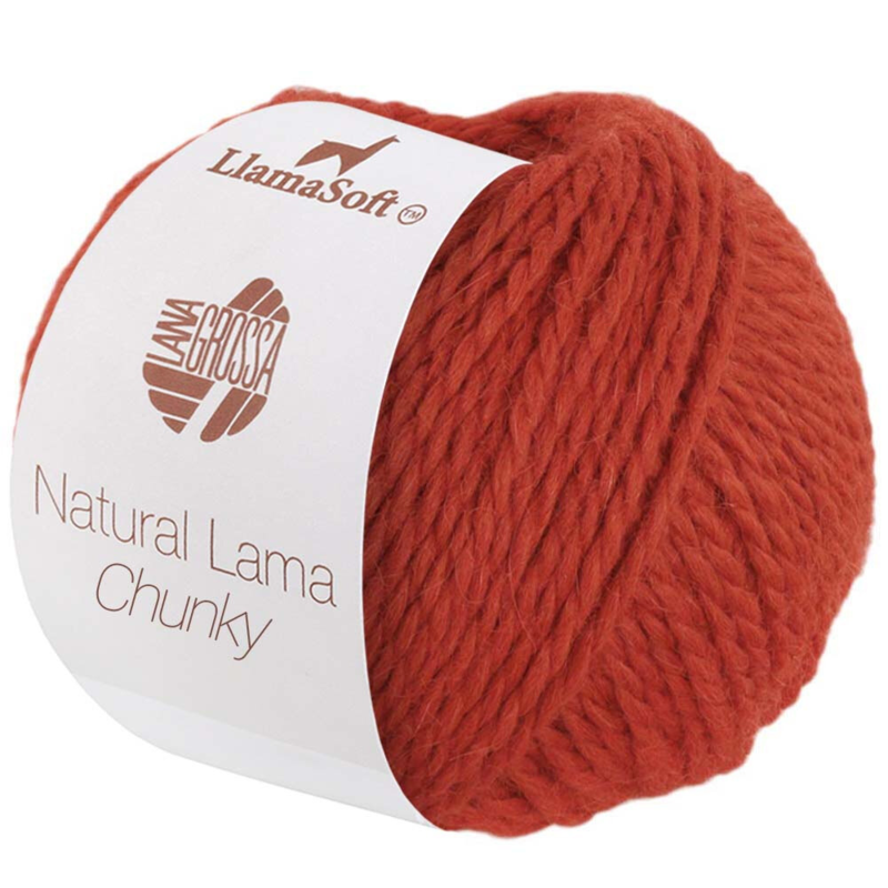 Natural Lama Chunky 04 Orange rouille