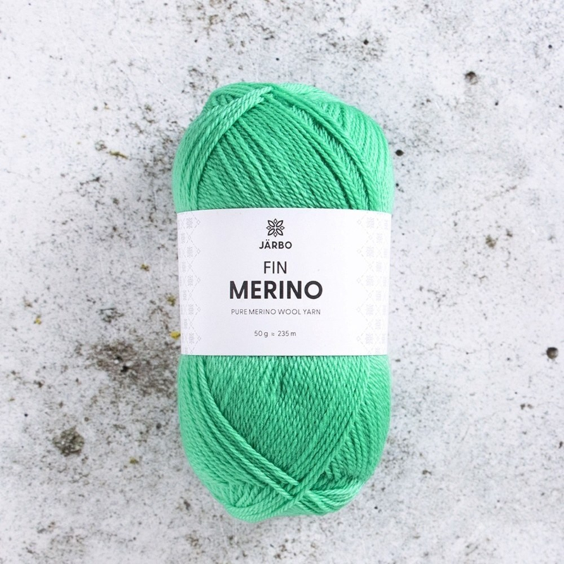 Järbo Fin Merino 12 Green lichen