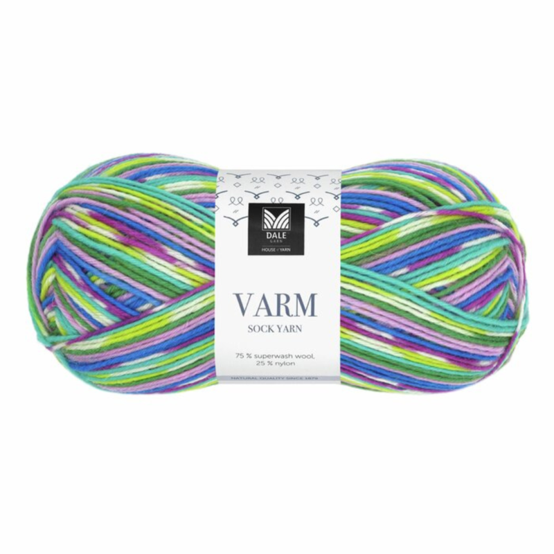 Dale Varm 105 Vert poire/bleu/violet imprimé