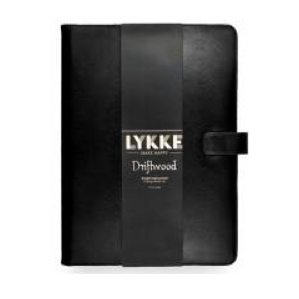 LYKKE Ensemble d’Aiguilles Droites Driftwood, Noir, 25 cm