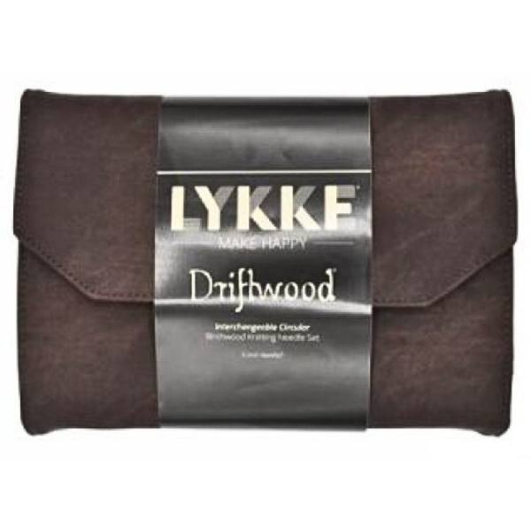 LYKKE Ensemble d'Aiguilles Circulaires Interchangeables Driftwood, Brun, 13 cm