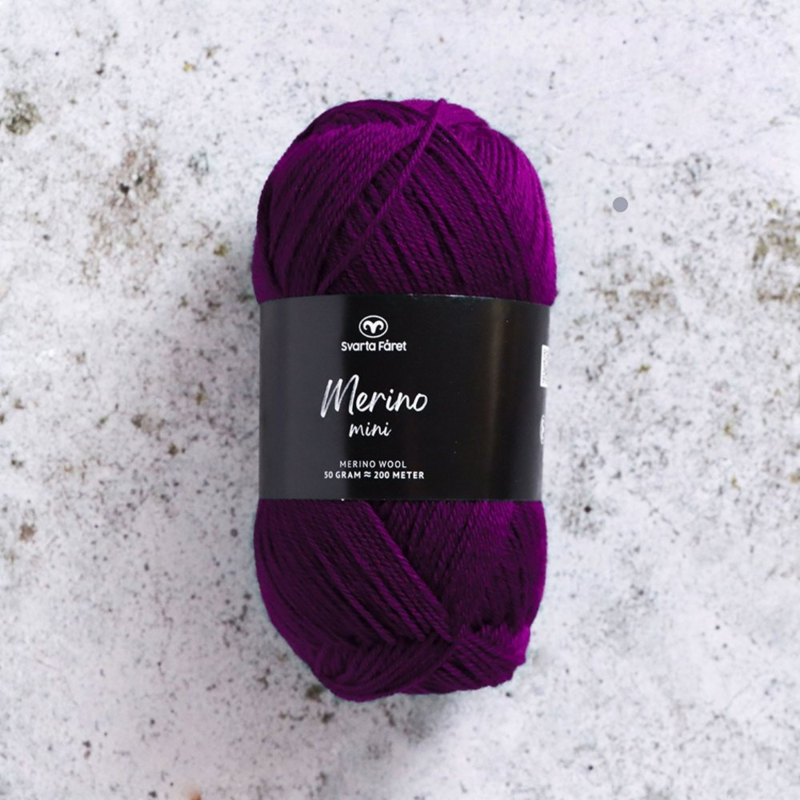 Svarta Fåret Merino Mini 17 Potion de mûre