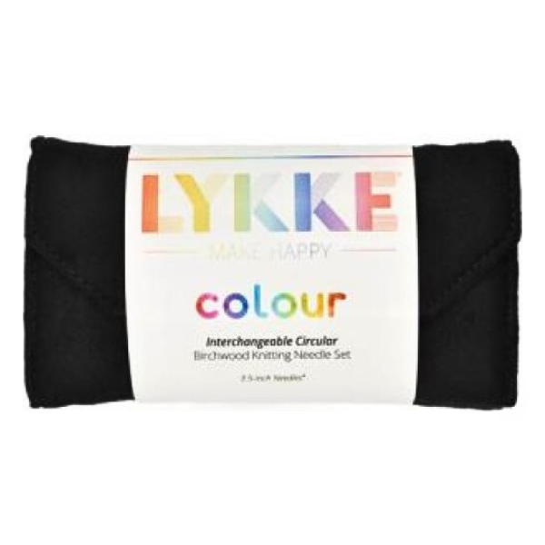 LYKKE Ensemble d'Aiguilles Circulaires Interchangeables Colour, Noir, 9 cm