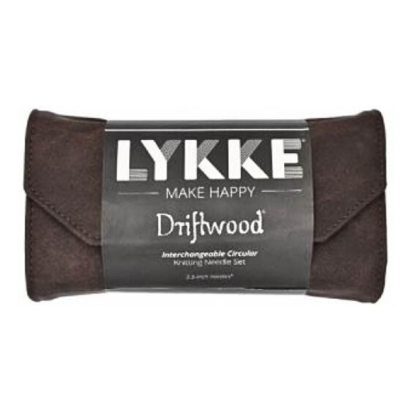 LYKKE Ensemble d'Aiguilles Circulaires Interchangeables Driftwood, Marron, 9 cm