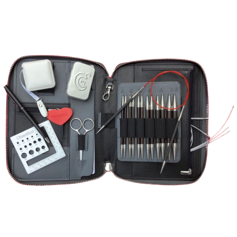 ChiaoGoo Ensemble d’Aiguilles Circulaires Interchangeables Forté 2.0, 13 cm