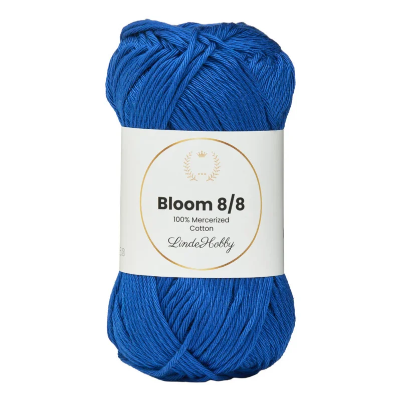 LindeHobby Bloom 8/8 Mercerized Cotton 35 Bleu royal