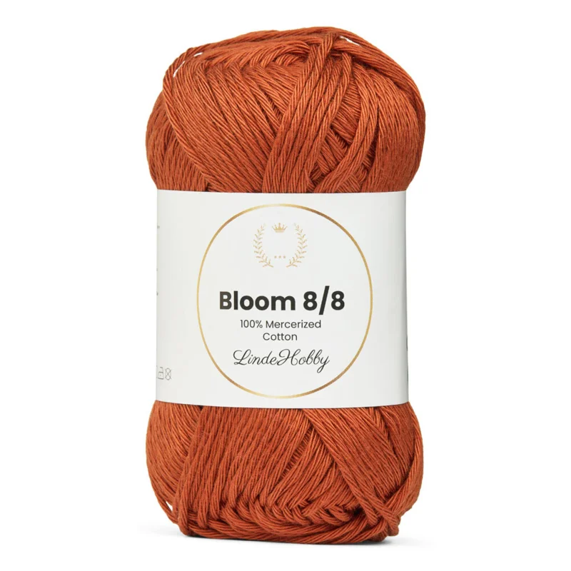 LindeHobby Bloom 8/8 Mercerized Cotton 36 Couleur brique