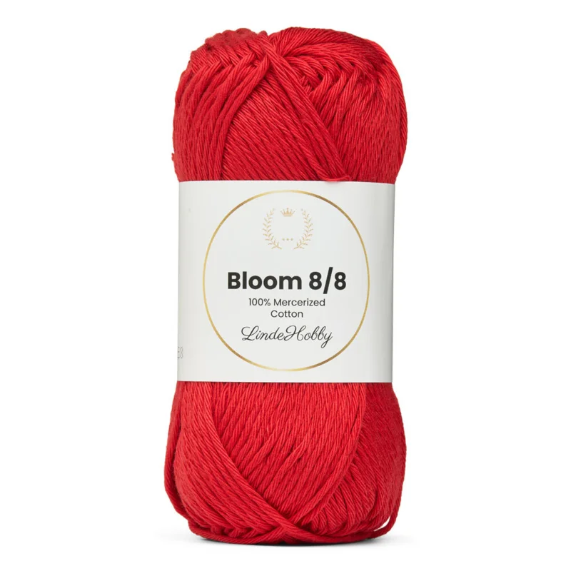 LindeHobby Bloom 8/8 Mercerized Cotton 25 Rouge