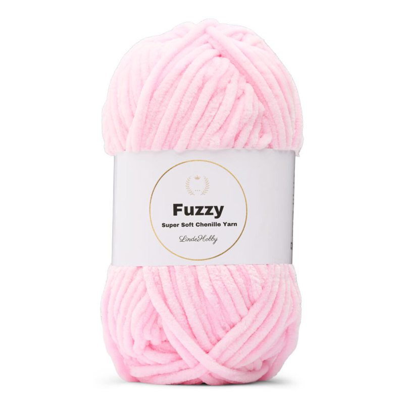 LindeHobby Fuzzy Chenille 04 Rose bébé (Clair)