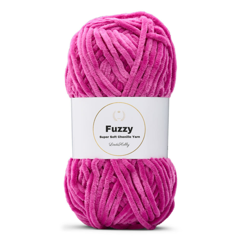 LindeHobby Fuzzy Chenille 45 Fuchsia foncé