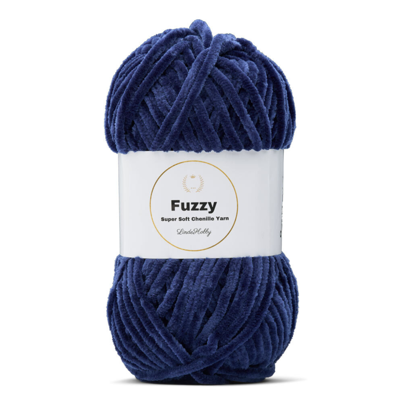 LindeHobby Fuzzy Chenille 17 Bleu marine