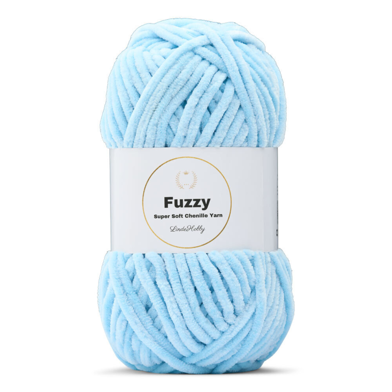LindeHobby Fuzzy Chenille 07 Bleu bébé