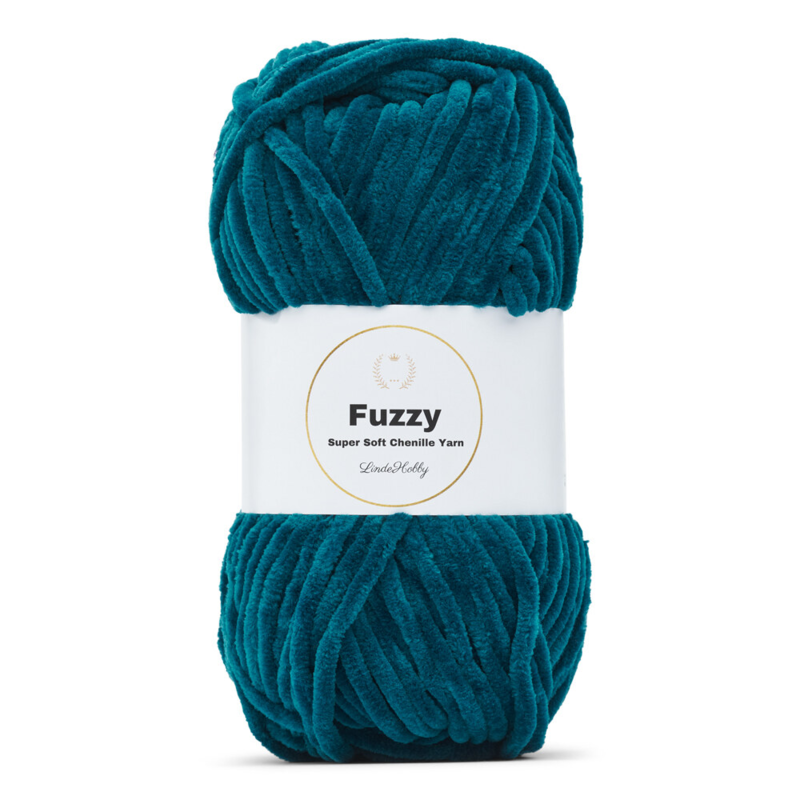 LindeHobby Fuzzy Chenille 18 Vert pétrole / Turquoise foncé